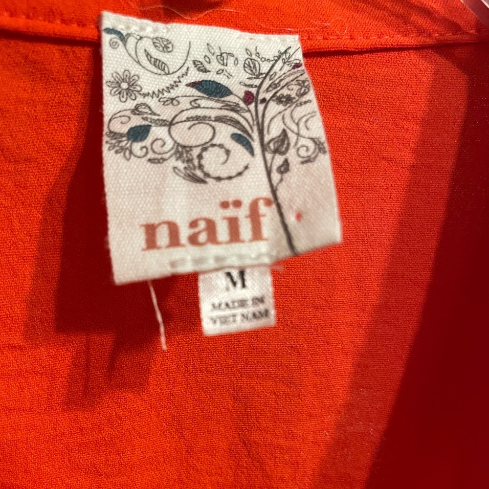 Women's NAIF Faux Wrap Dress Size M - Picture 4 of 7